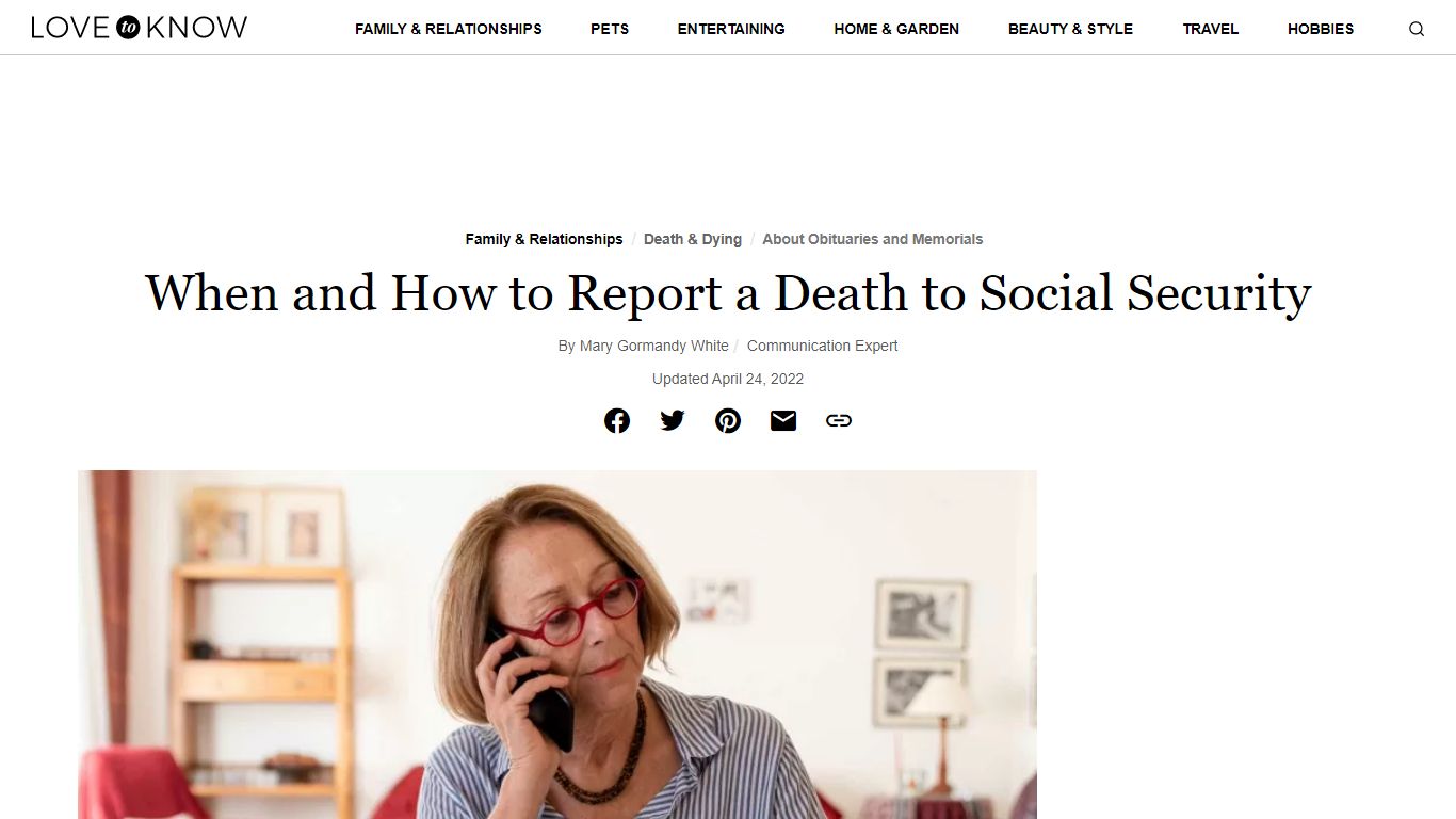 When and How to Report a Death to Social Security | LoveToKnow